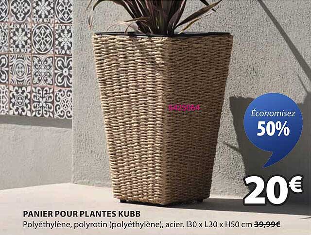 PANIER POUR PLANTES KUBB