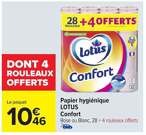 Papier hygiénique LOTUS Confort