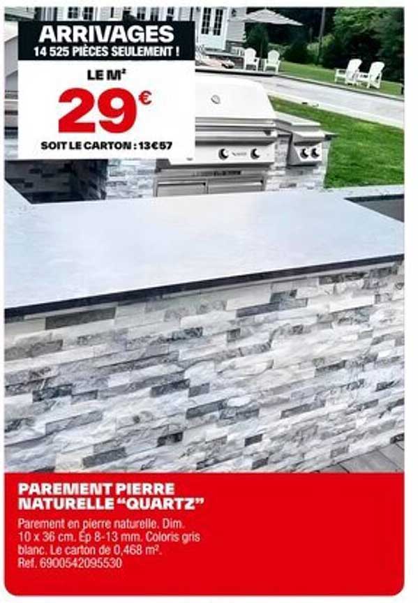 PAREMENT PIERRE NATURELLE “QUARTZ”