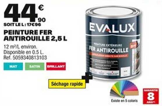 PEINTURE FER ANTIROUILLE 2,5 L
