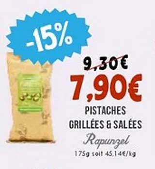 Pistaches grillées & salées