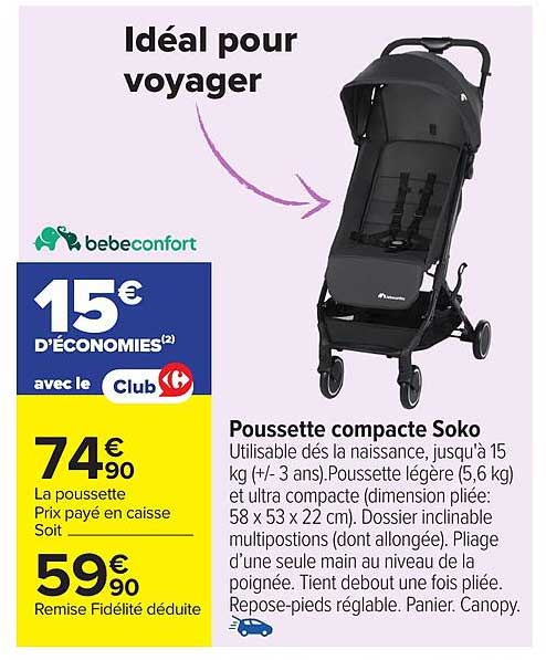 Poussette compacte Soko
