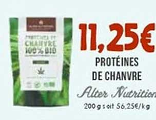 PROTÉINES DE CHANVRE 100% BIO