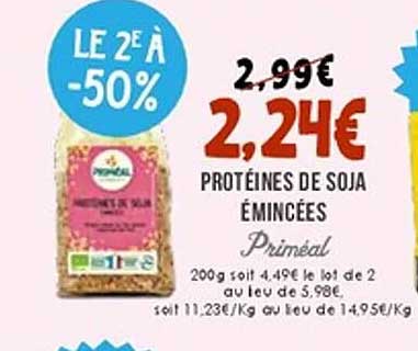 PROTÉINES DE SOJA ÉMINCÉES