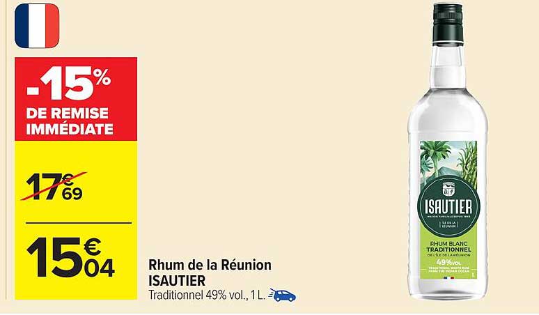 Rhum de la Réunion ISAUTIER