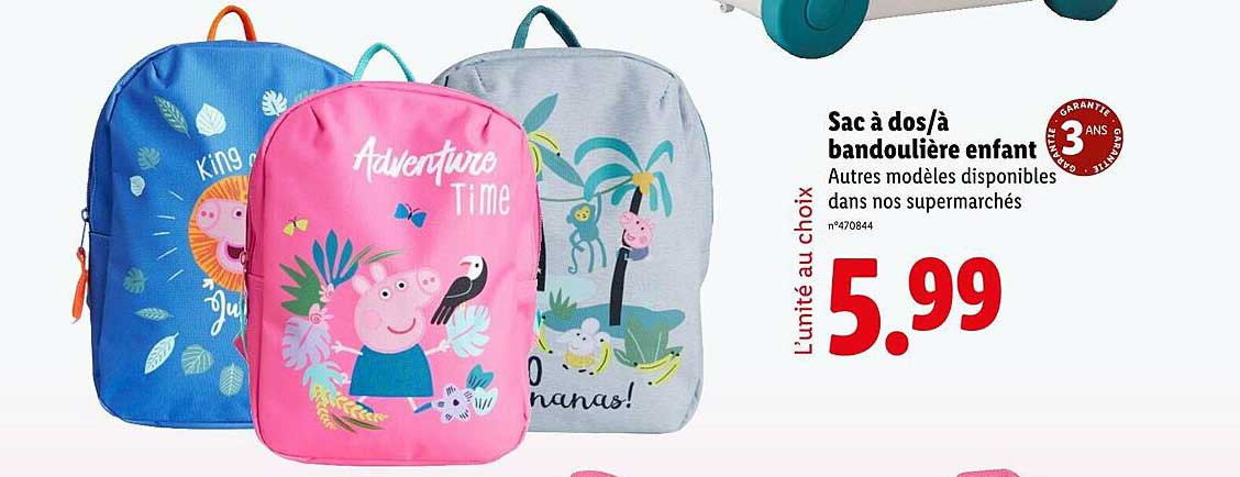 Sac à dos/à bandoulière enfant