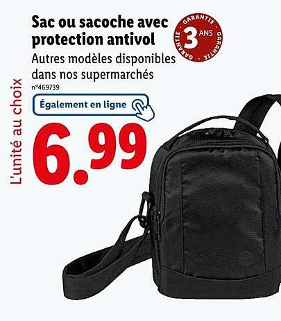 Sac ou sacoche avec protection antivol