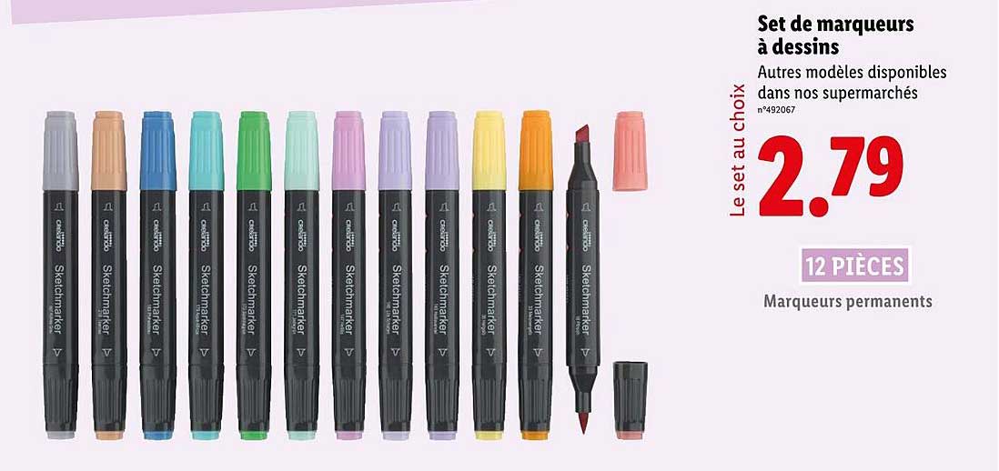 Set de marqueurs à dessins