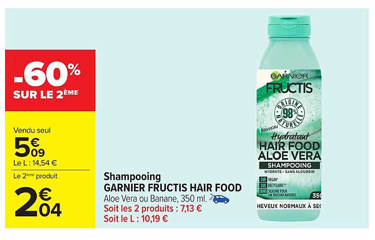Shampooing GARNIER FRUCTIS HAIR FOOD