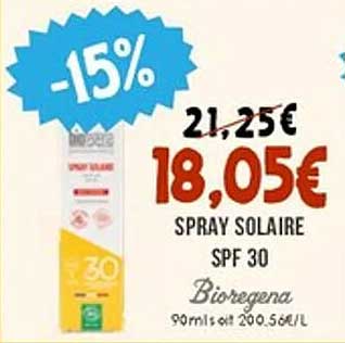 SPRAY SOLAIRE SPF 30