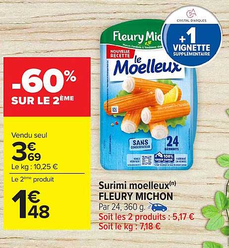 Surimi moelleux(n) FLEURY MICHON