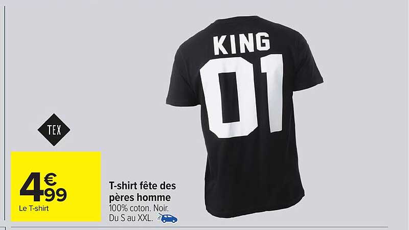 T-shirt fête des pères homme