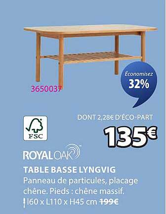 TABLE BASSE LYNGVIG