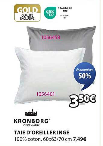 TAIE D’OREILLER INGE