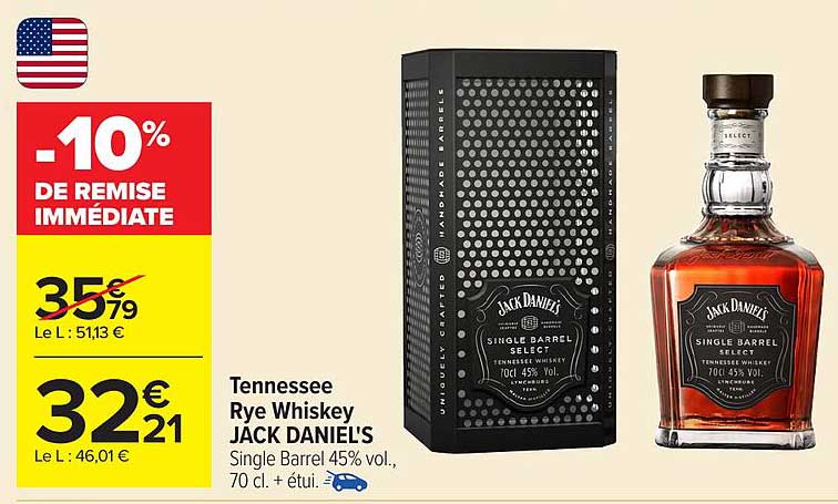 Tennessee Rye Whiskey JACK DANIEL'S