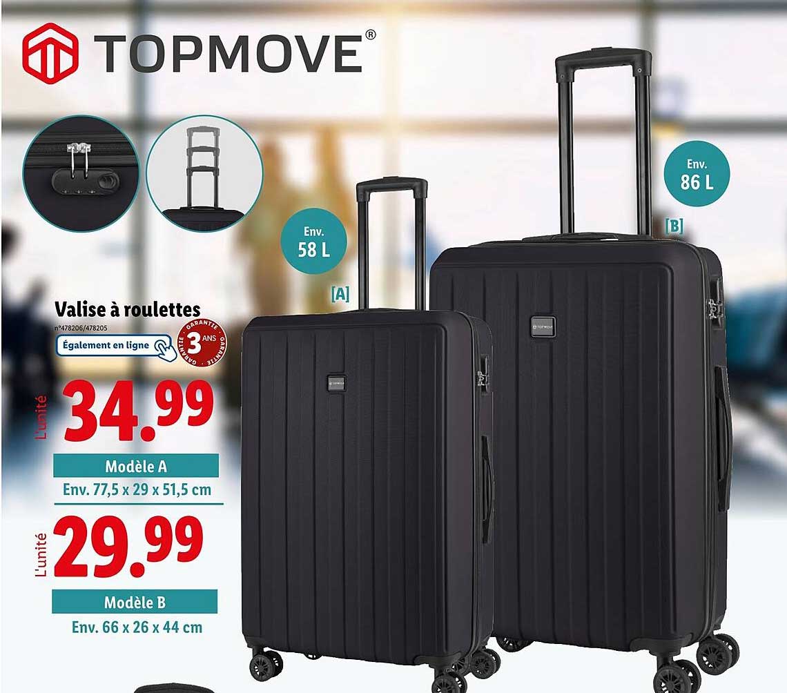 Valise à roulettes