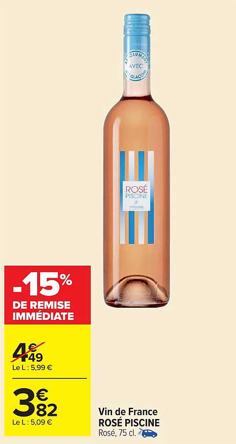 Vin de France ROSÉ PISCINE