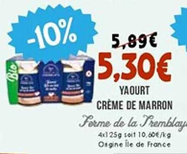 Yaourt Crème de Marron