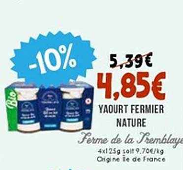 YAOURT FERMIER NATURE