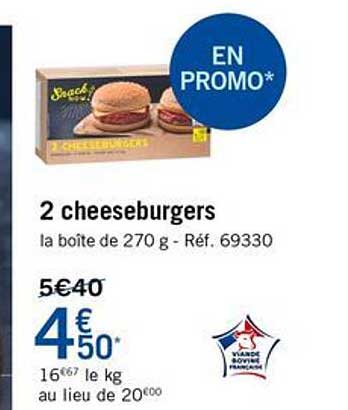 2 cheeseburgers