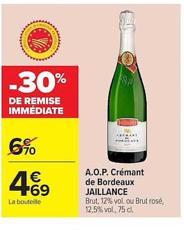 -30% DE REMISE IMMÉDIATE