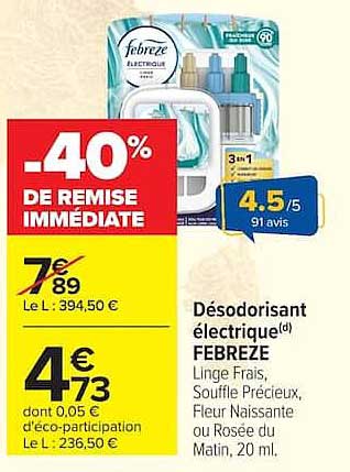 -40% DE REMISE IMMEDIATE