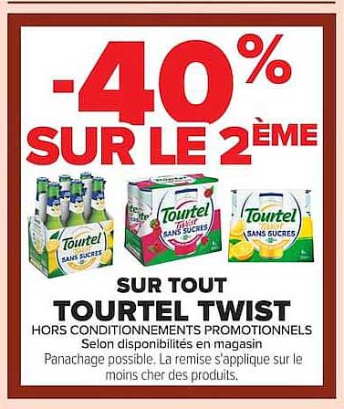 -40% SUR LE 2ÈME SUR TOUT TOURTEL TWIST