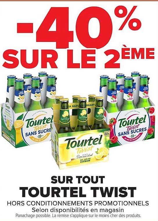 -40% SUR LE 2ÈME SUR TOUT TOURTEL TWIST