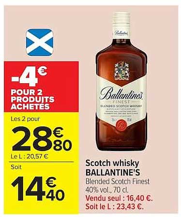 -4€ pour 2 produits achetés