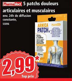 5 patchs douleurs articulaires et musculaires