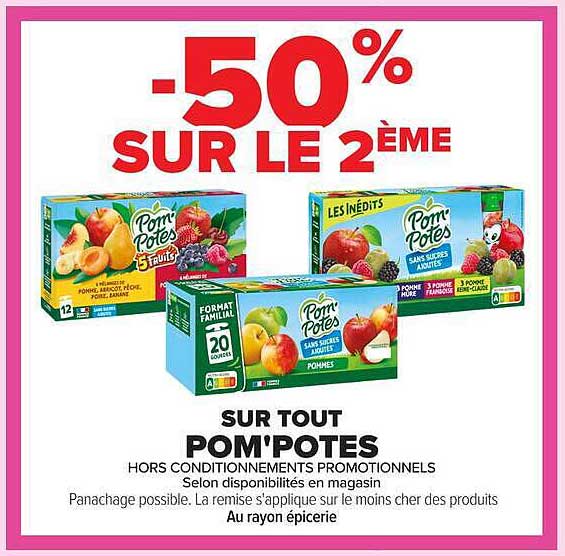 -50% SUR LE 2ÈME