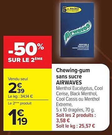 -50% SUR LE 2ÈME