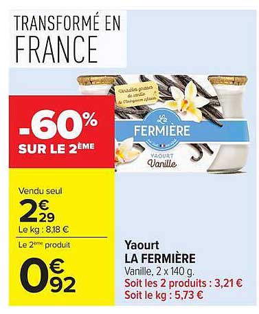 -60% SUR LE 2ÈME
