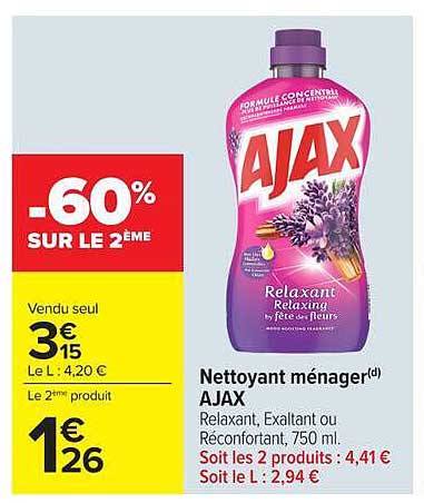 -60% SUR LE 2ÈME