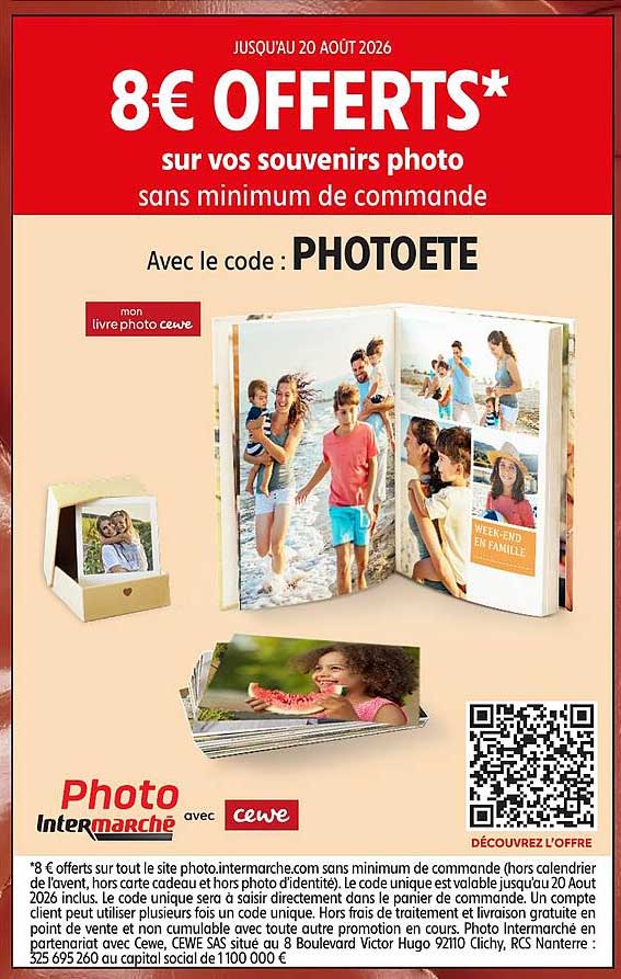 8€ OFFERTS*