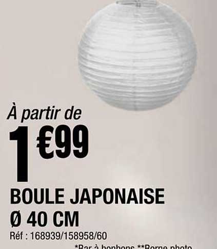 À partir de 1€99 BOULE JAPONAISE Ø 40 CM
