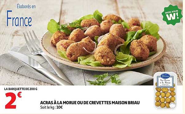 ACRAS À LA MORUE OU DE CREVETTES MAISON BRIAU