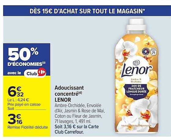 Adoucissant concentré LENOR