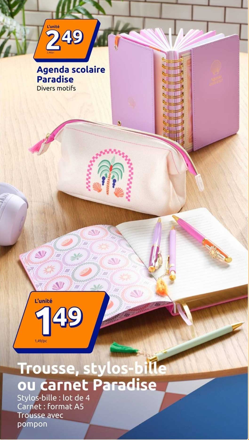 Agenda scolaire Paradise