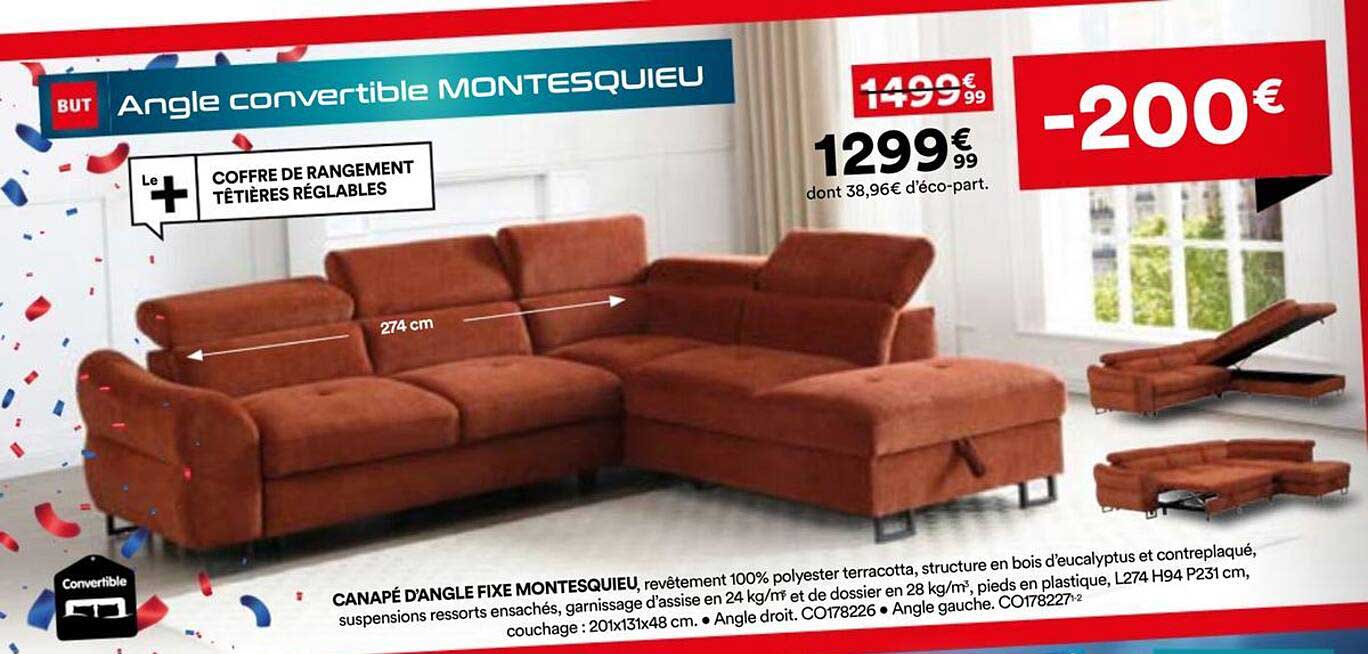 Angle convertible MONTESQUIEU