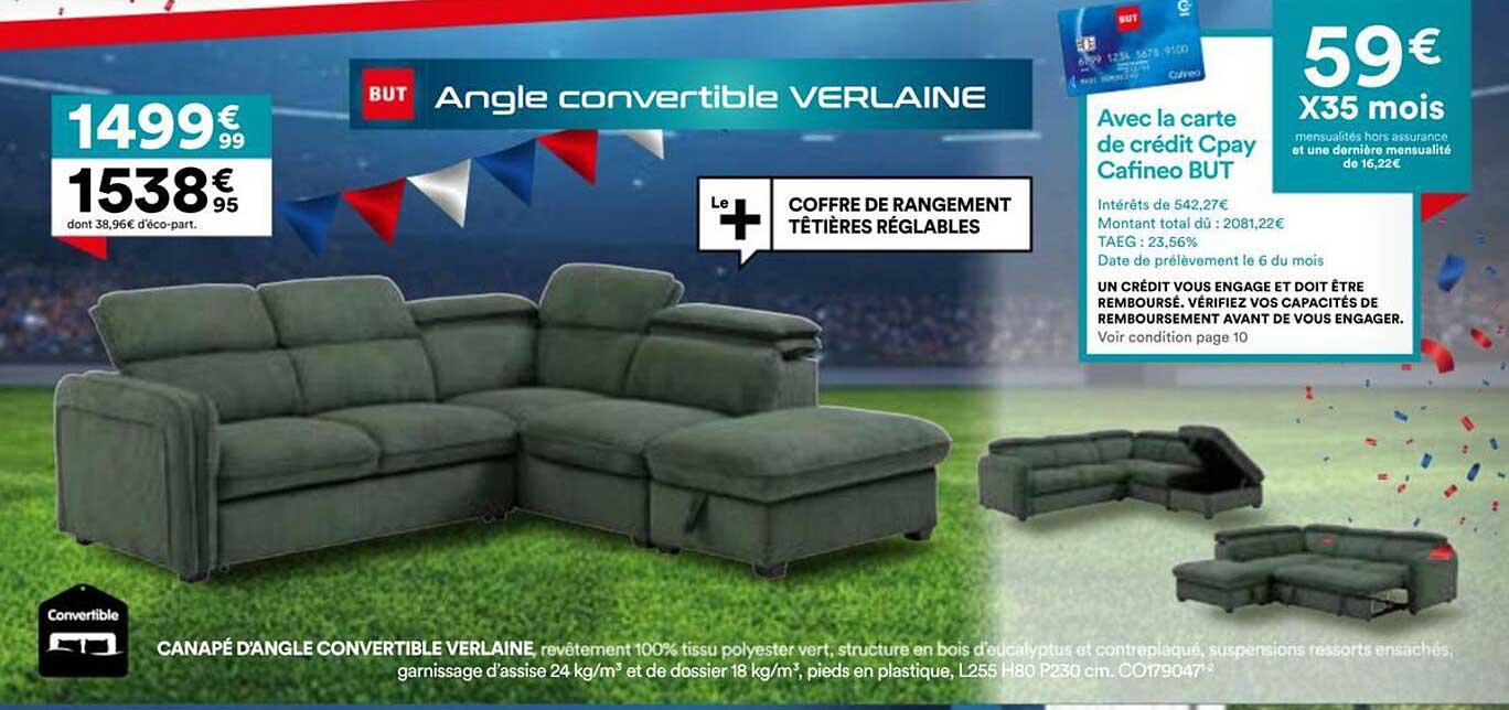 Angle convertible VERLAINE