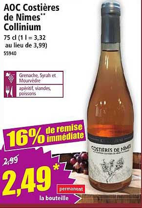 AOC Costières de Nîmes** Collinium
