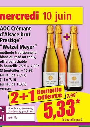 AOC Crémant d’Alsace brut Prestige "Wetzel Meyer"