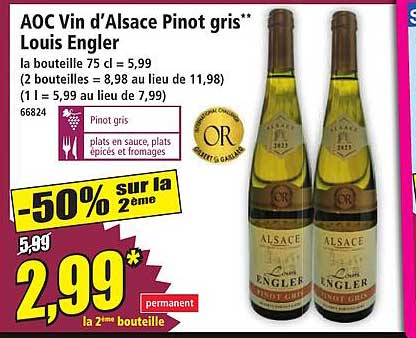 AOC Vin d’Alsace Pinot gris** Louis Engler