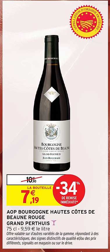 AOP BOURGOGNE HAUTES CÔTES DE BEAUNE ROUGE GRAND PERTHUIS