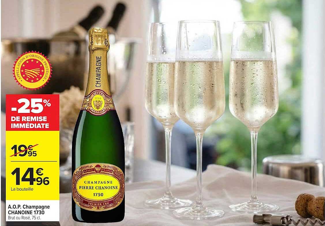 A.O.P. Champagne CHANOINE 1730 Brut ou Rosé, 75 cl.