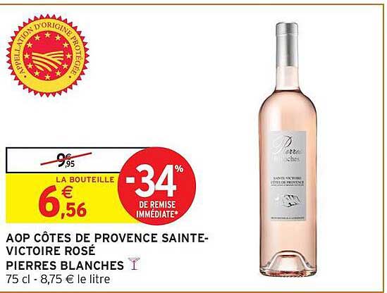 AOP CÔTES DE PROVENCE SAINTE-VICTOIRE ROSÉ PIERRES BLANCHES