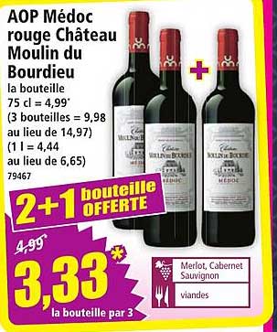 AOP Médoc rouge Château Moulin du Bourdieu