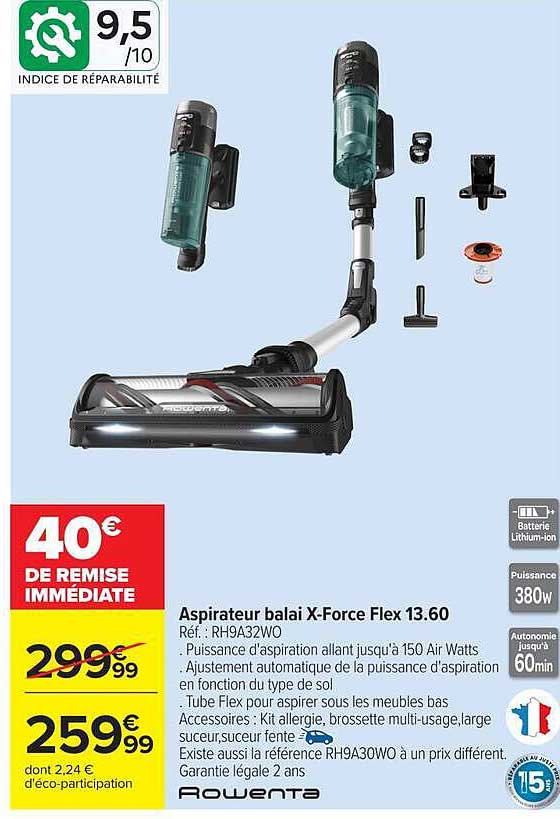 Aspirateur balai X-Force Flex 13.60