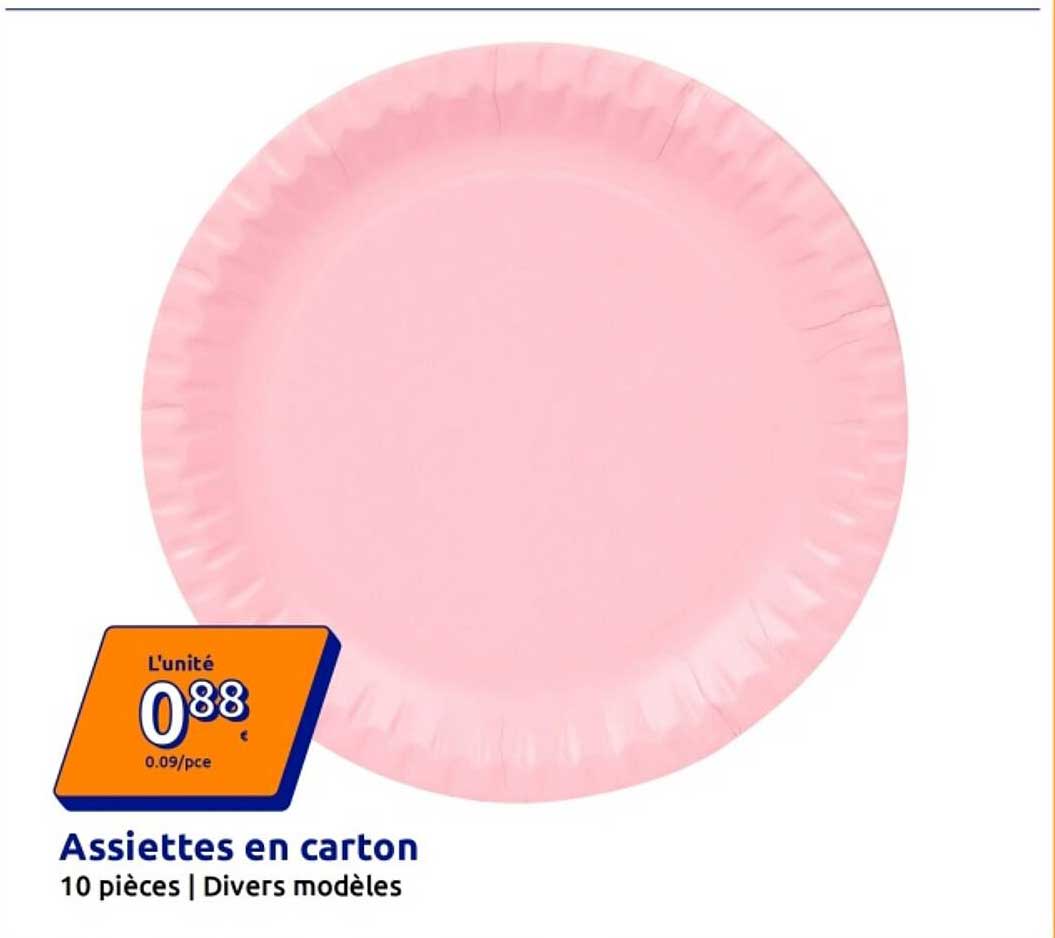 Assiettes en carton